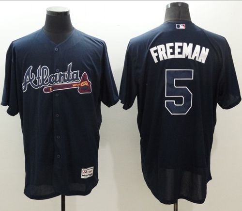 navy blue braves jersey